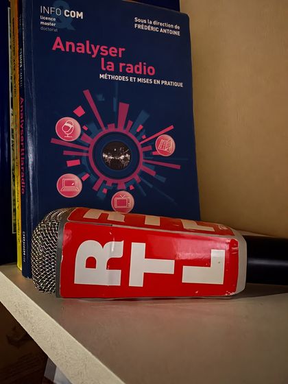 Reportagemicrofoon van RTL